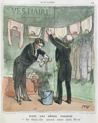 Nach einer stürmischen Sitzung, ca. 1850